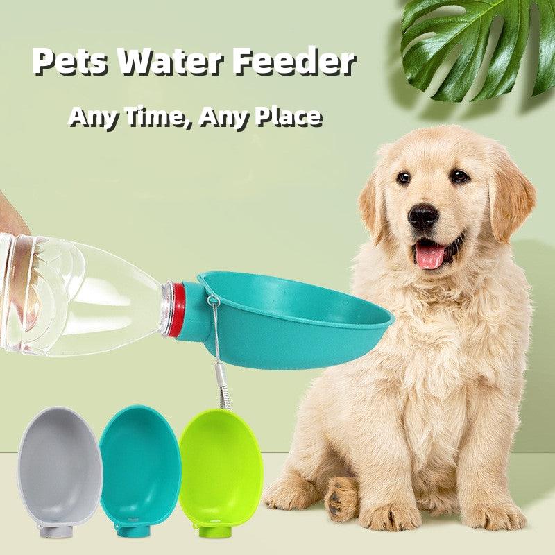 Portable Dog Drinking Bowl Outdoor Water Feeding Pet Outside Water Cup Dog Kettle For Small Breeds Dogs-0